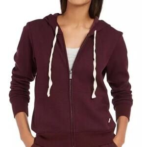 UGG Women's L Maroon Zip Up Hoodie Nancy Full Zip Sweater Cozy Fall Loungewear